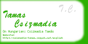 tamas csizmadia business card