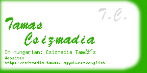 tamas csizmadia business card